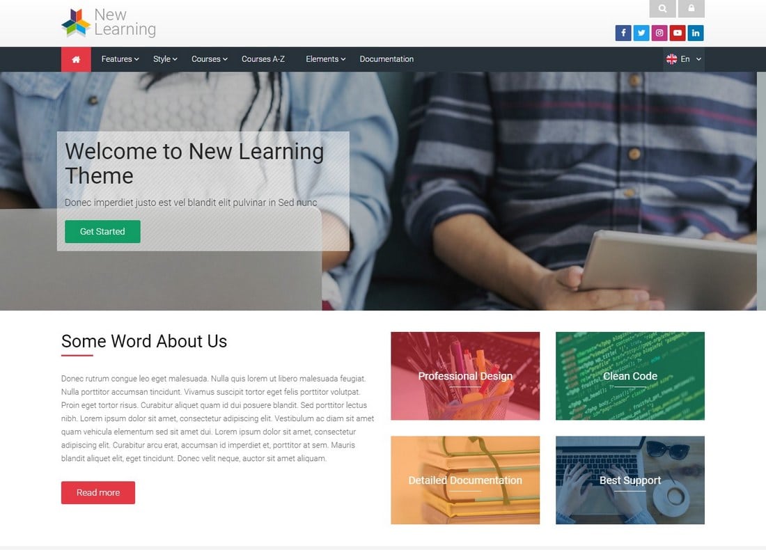 new-learning-moodle-theme 15+ Best Moodle Themes of 2019 design tips 