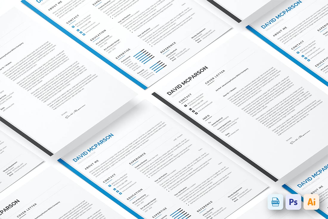 newblue-resume 20 Stylish Resume Color Schemes for 2021 design tips