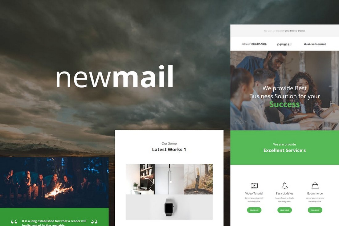 newmail-Responsive-E-mail-Template 40+ Modern Responsive Email Templates 2021 design tips 