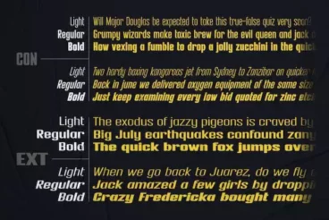 Second alternate image for Nextrue Modern Condensed Font Family