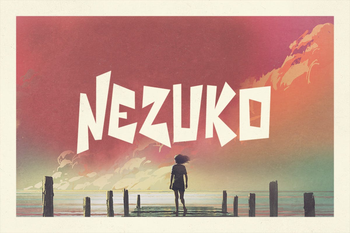 Nezuko - Font Billboard Kasual
