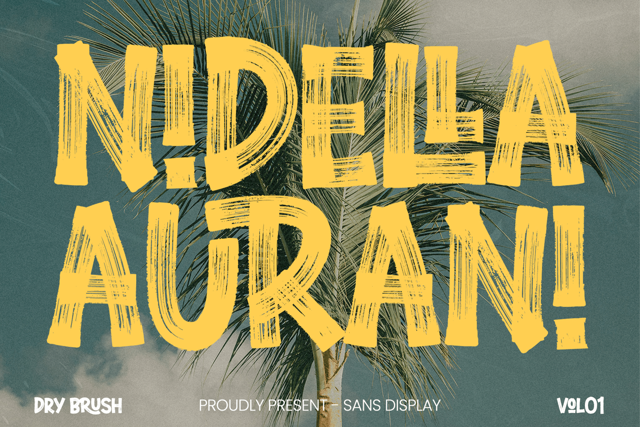 Nidella Aurani – Dry Brush Font