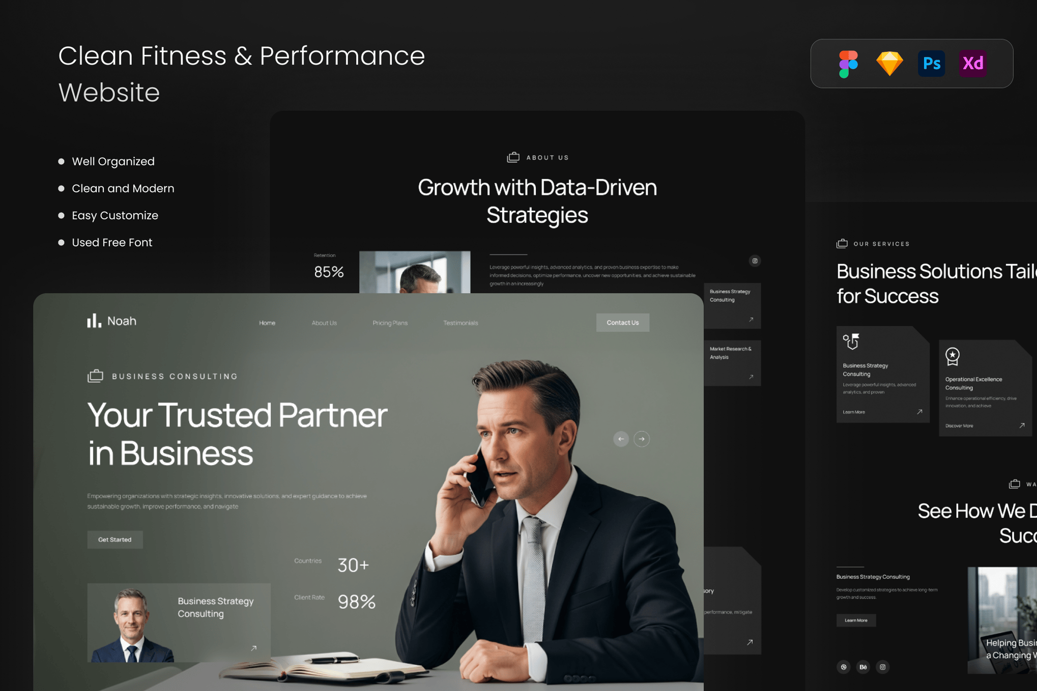 Noah - Business Consulting Website Template