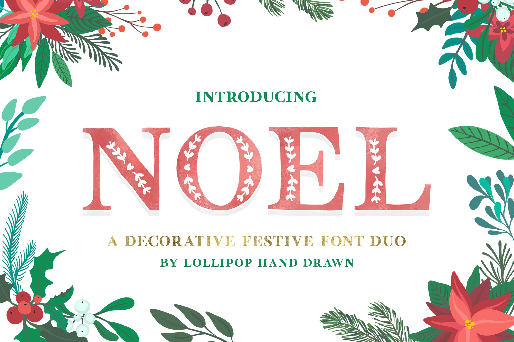 Noel - Decorative Cricut Font
