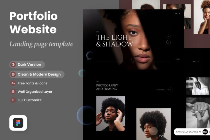 View Information about Noire Photographer Website Figma Template