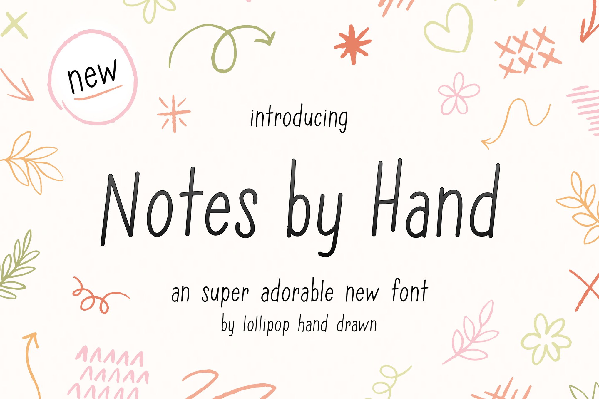 Notes by Hand - Personal Cricut Font