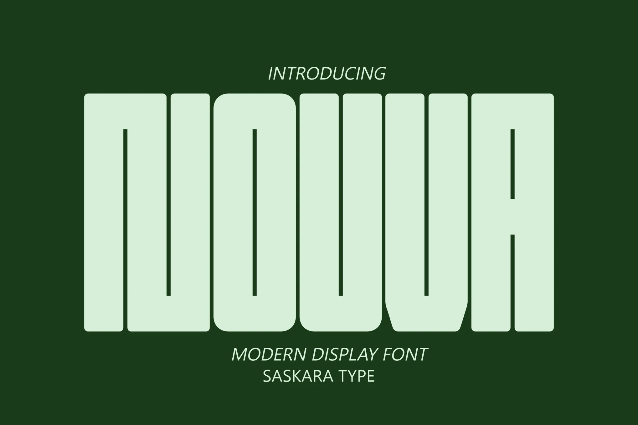 NOUVA - Creative Condensed Font