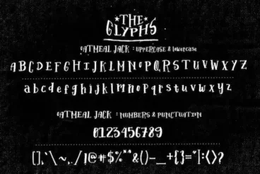 First alternate image for Oatmeal Jack Hand-Lettered Decorative Font