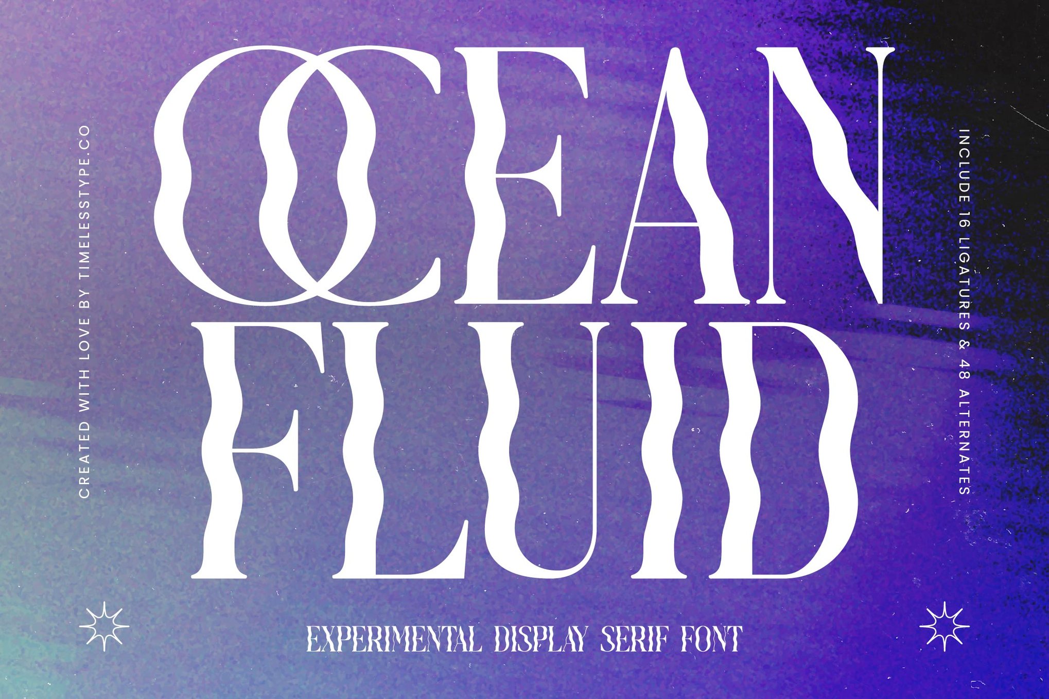 Ocean Fluid - Experimental Water Font