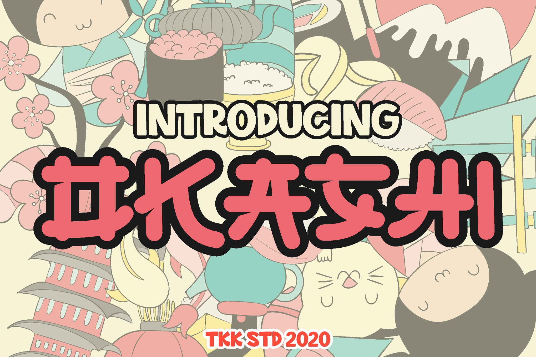 OKASHI - Faux Japanese Kawaii Font