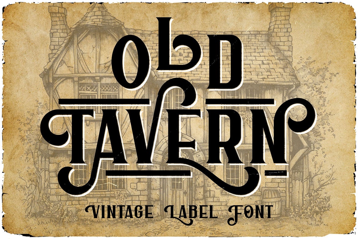 Old Tavern - Vintage Label Font