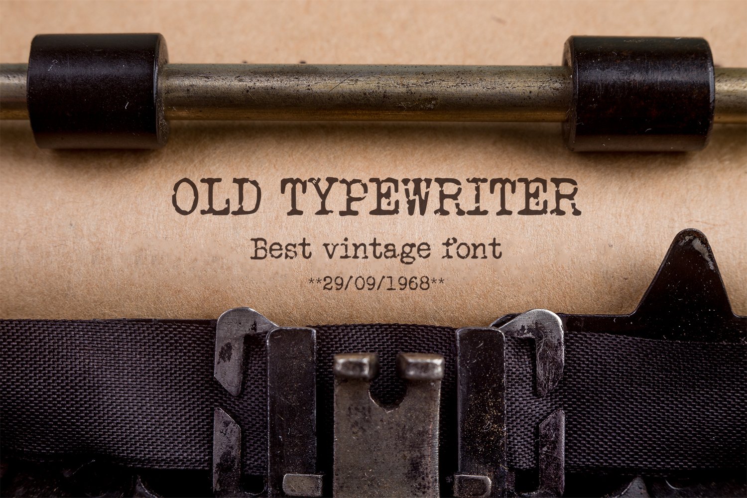 Old Typewriter Font for Vintage Typography