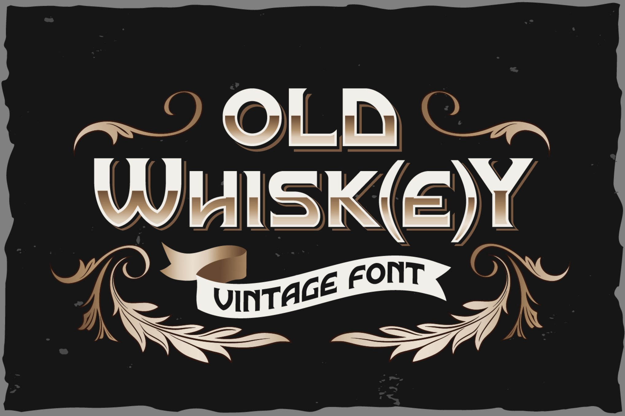 Old Whisk(e)y - Old Fashioned Font