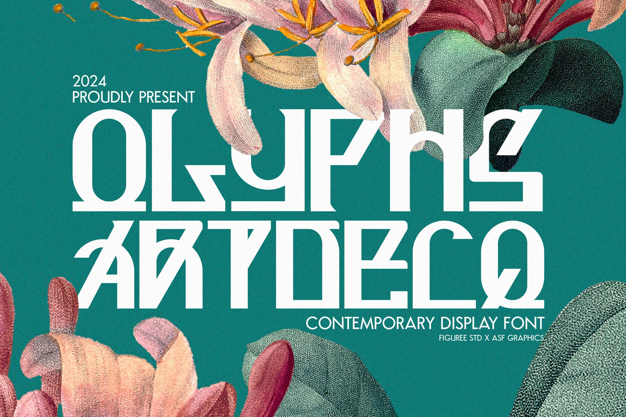 Olyphs - Luxury Art Deco Font