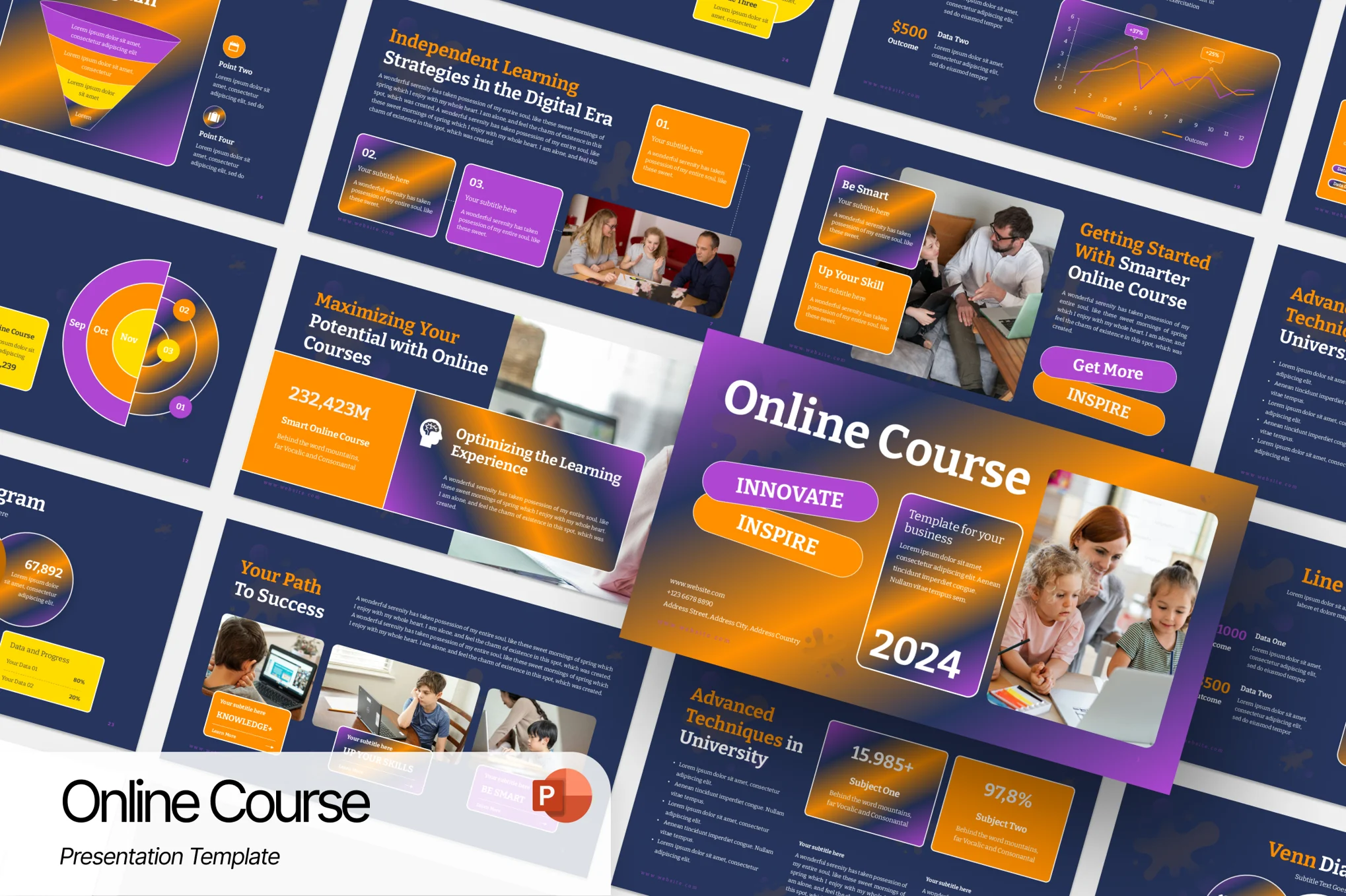 Online Course PowerPoint Template