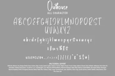 First alternate image for Outhouse Stylish Marker Font