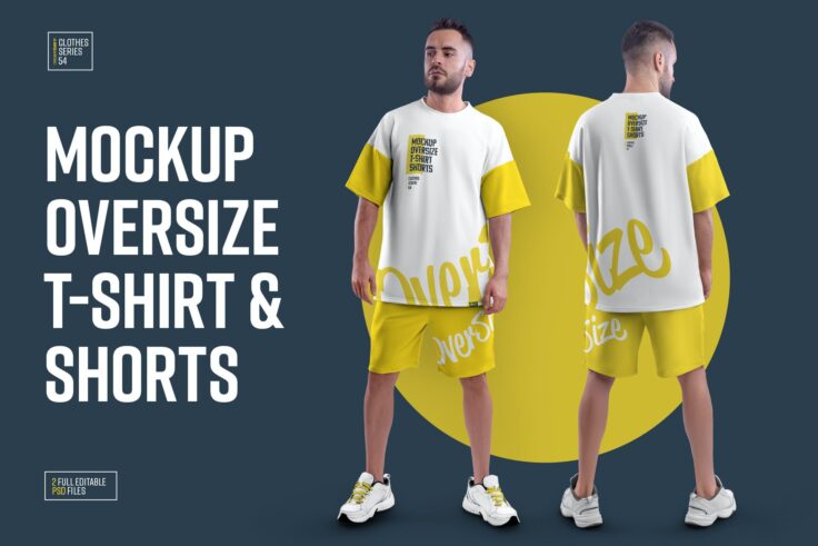 View Information about Oversized T-Shirt and Shorts Mockup Kit