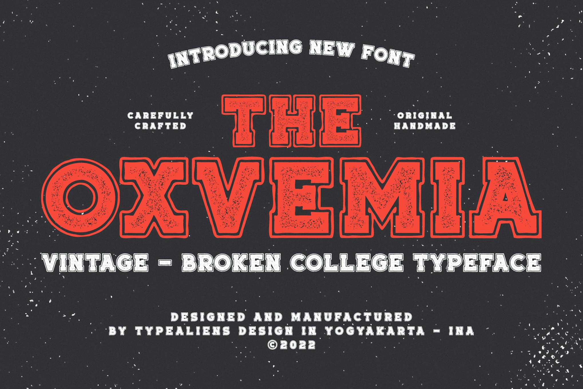 Oxvemia - Vintage College Font