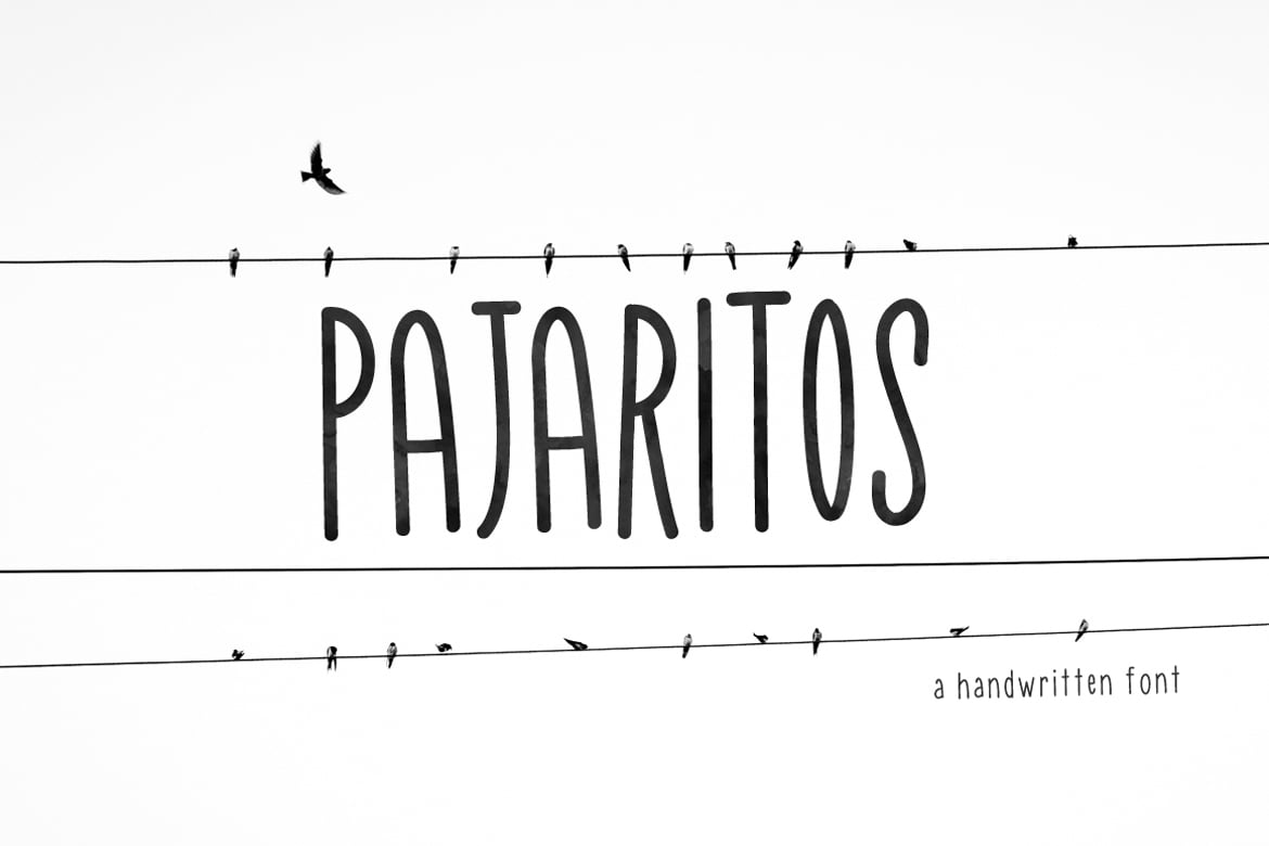 Pajaritos - Imperfect Handwritten Font