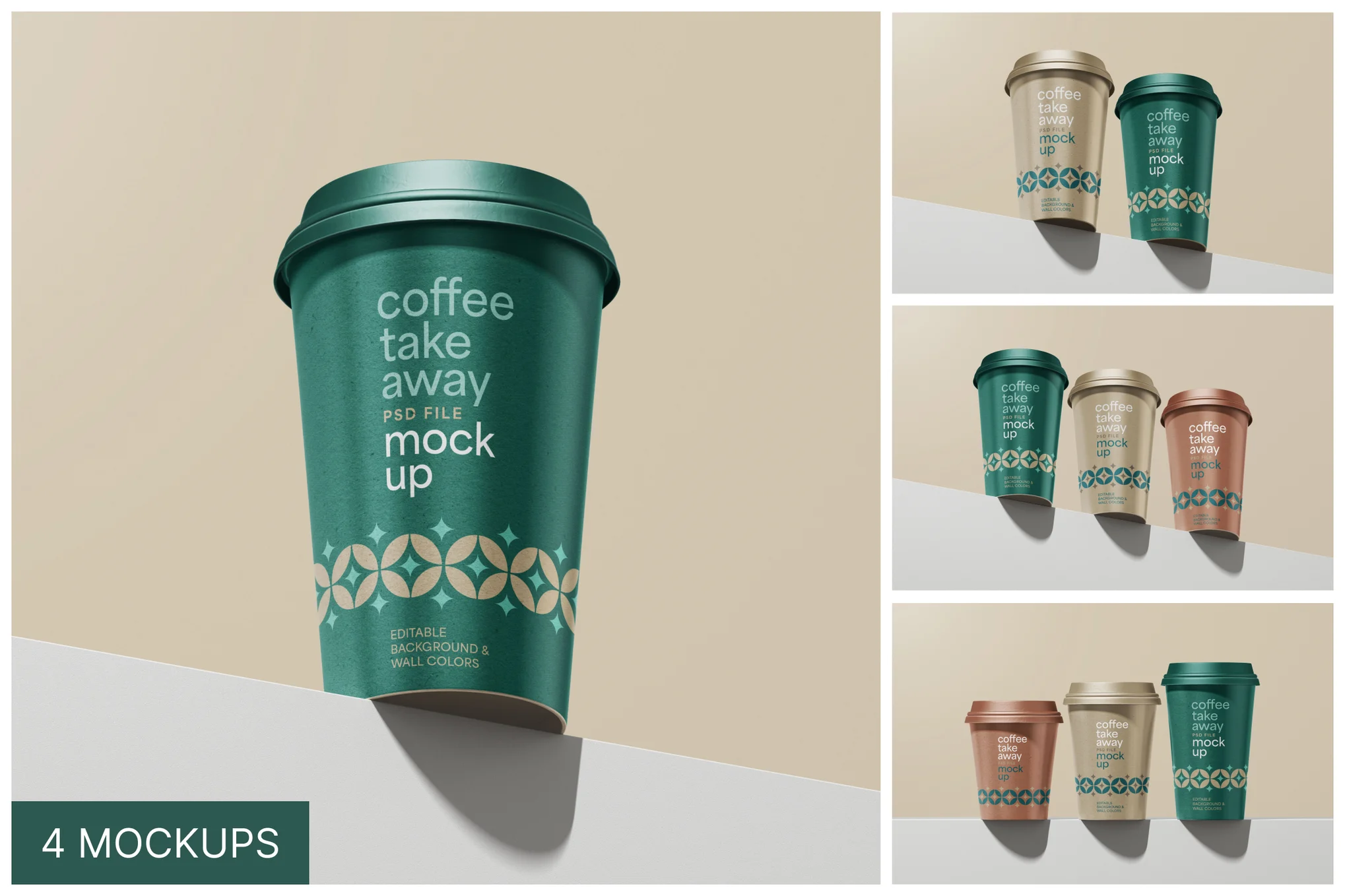 Paper Coffee Cup Mockups