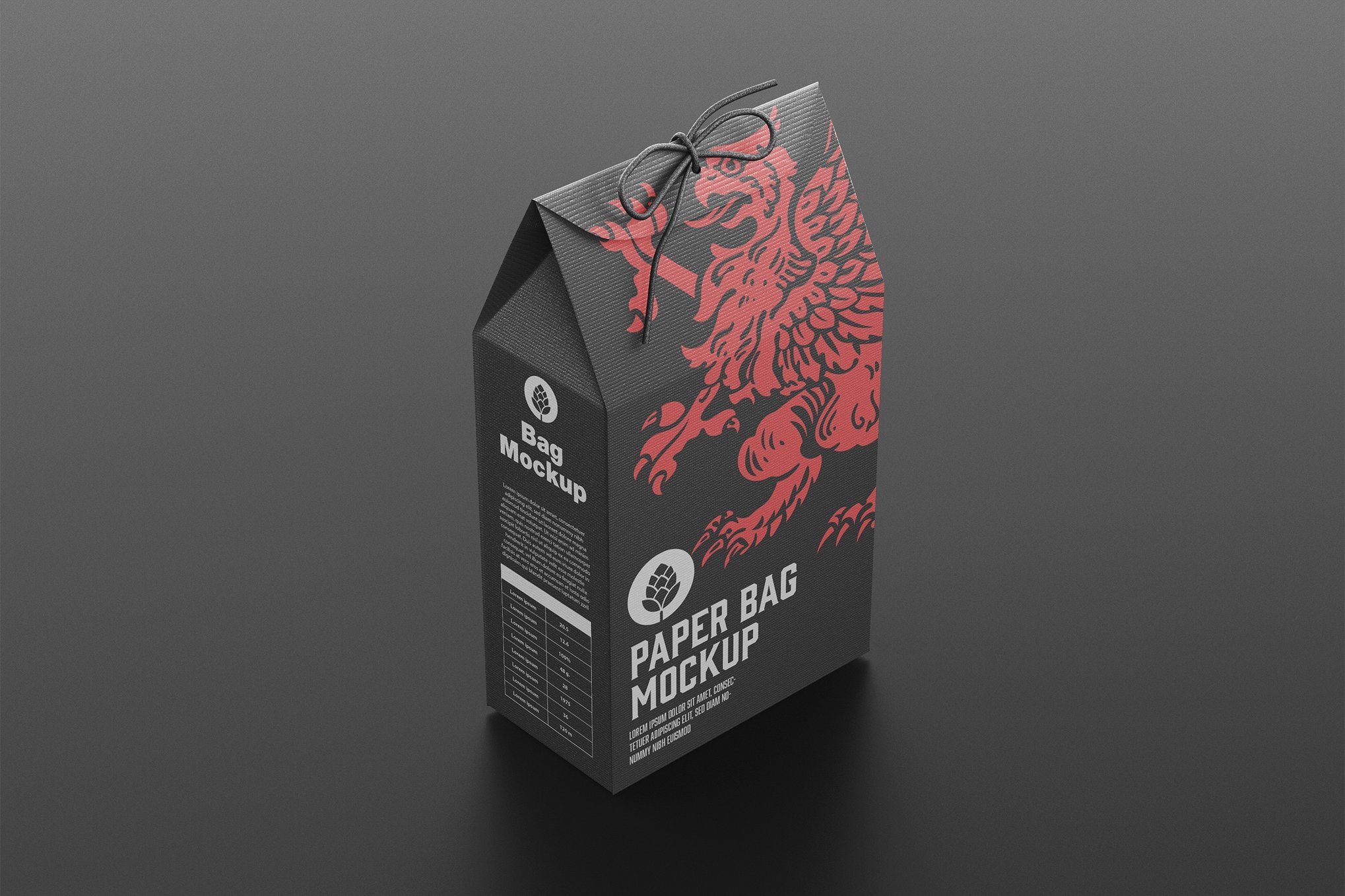 Paper Gift Bag Mockup