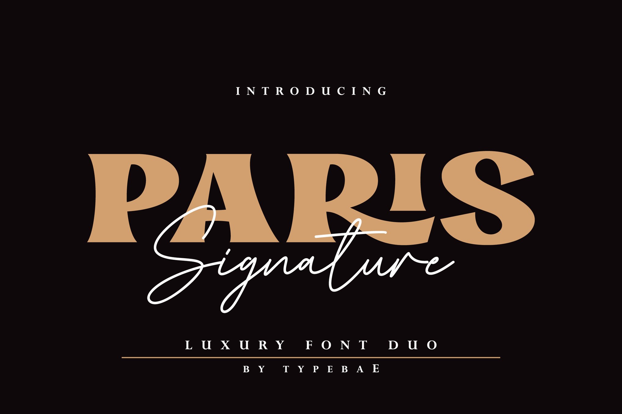 Paris Signature - Luxury Font Duo