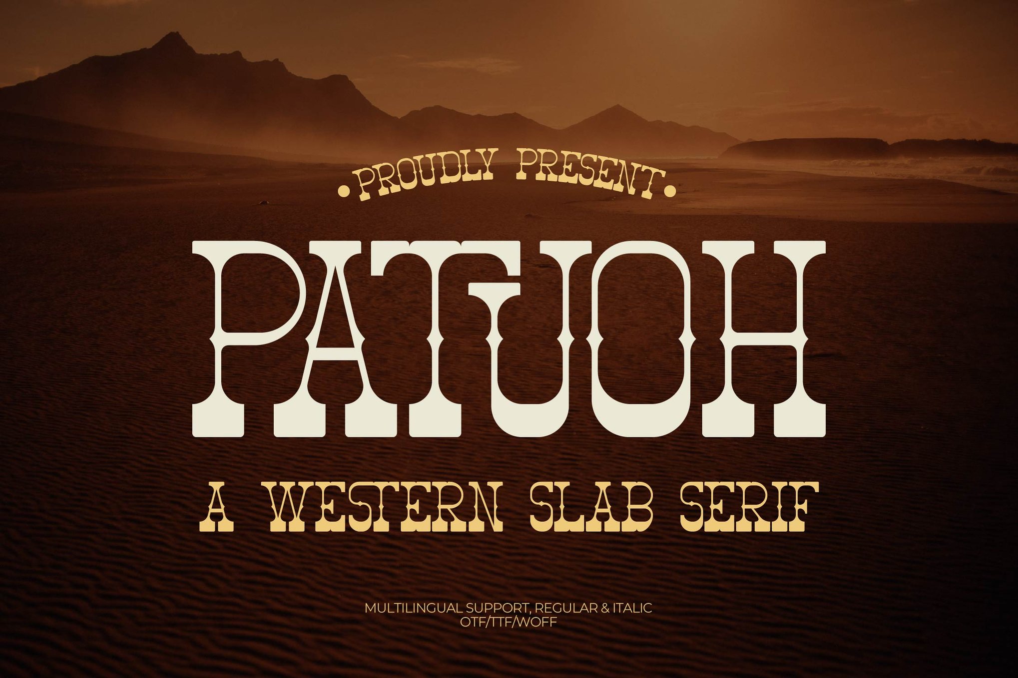 Patuoh - Western Stamp Style Font