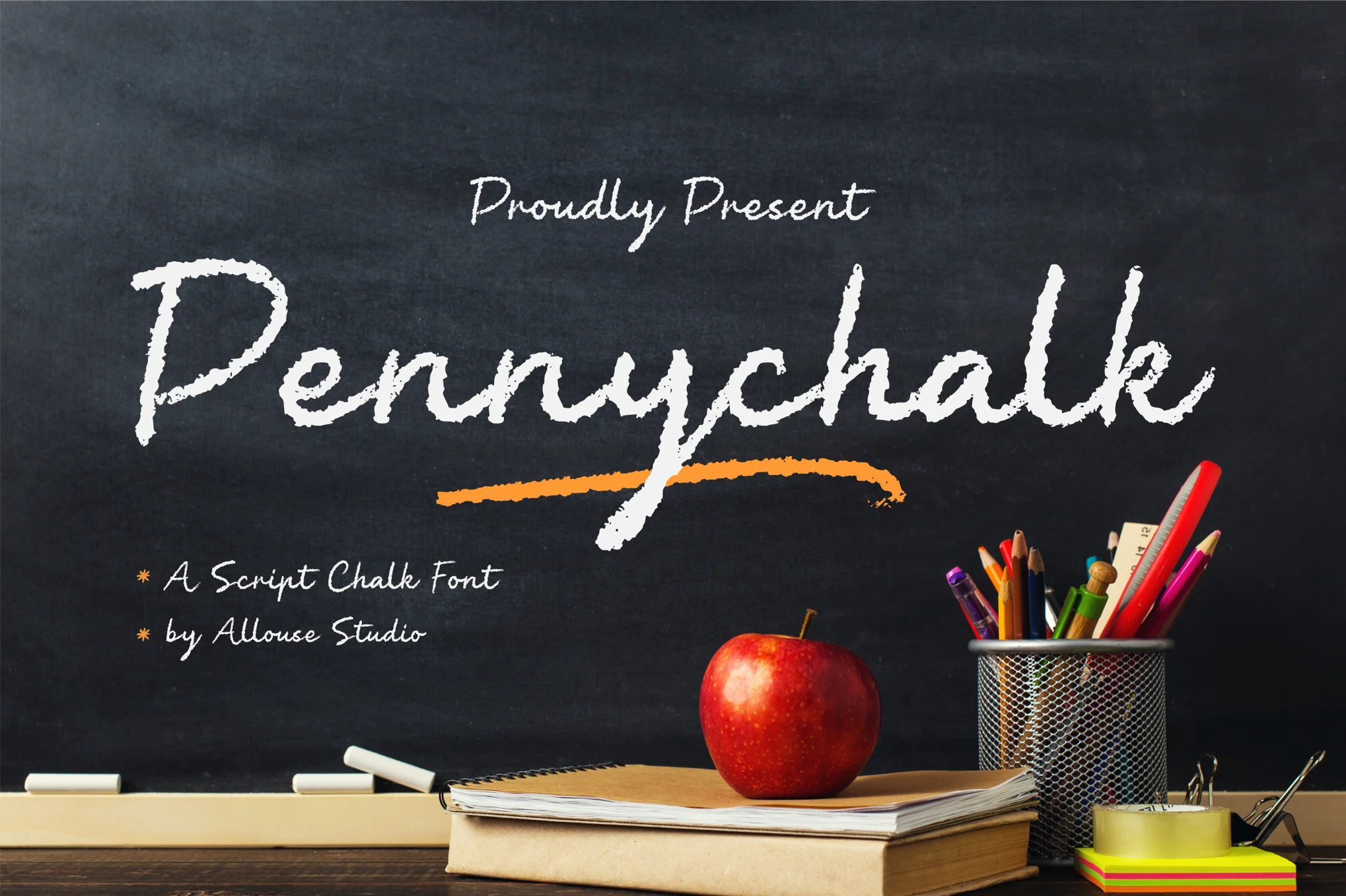 Pennychalk - Chalkboard Font