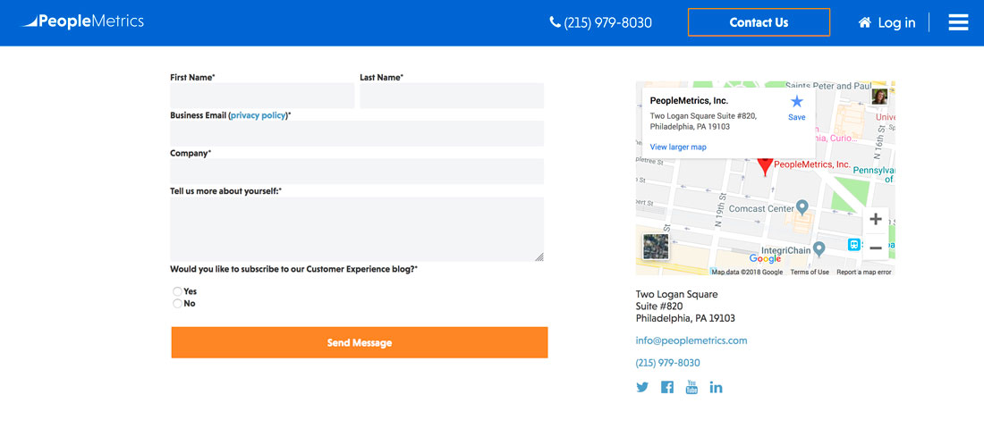 peoplemetrics 7 Tips for Better Contact Form Design (With Examples) design tips 