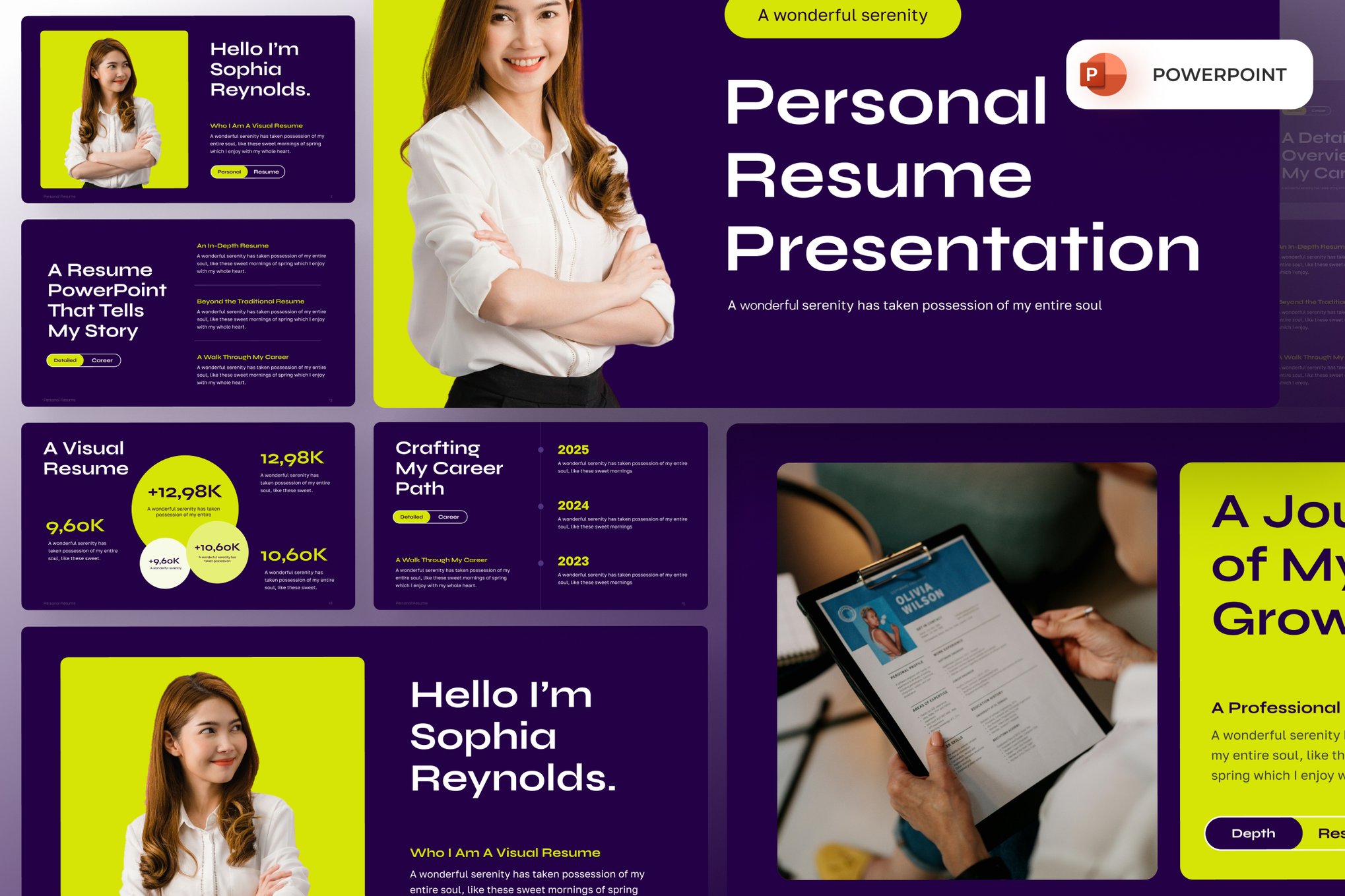 Personal CV Resume PowerPoint Template