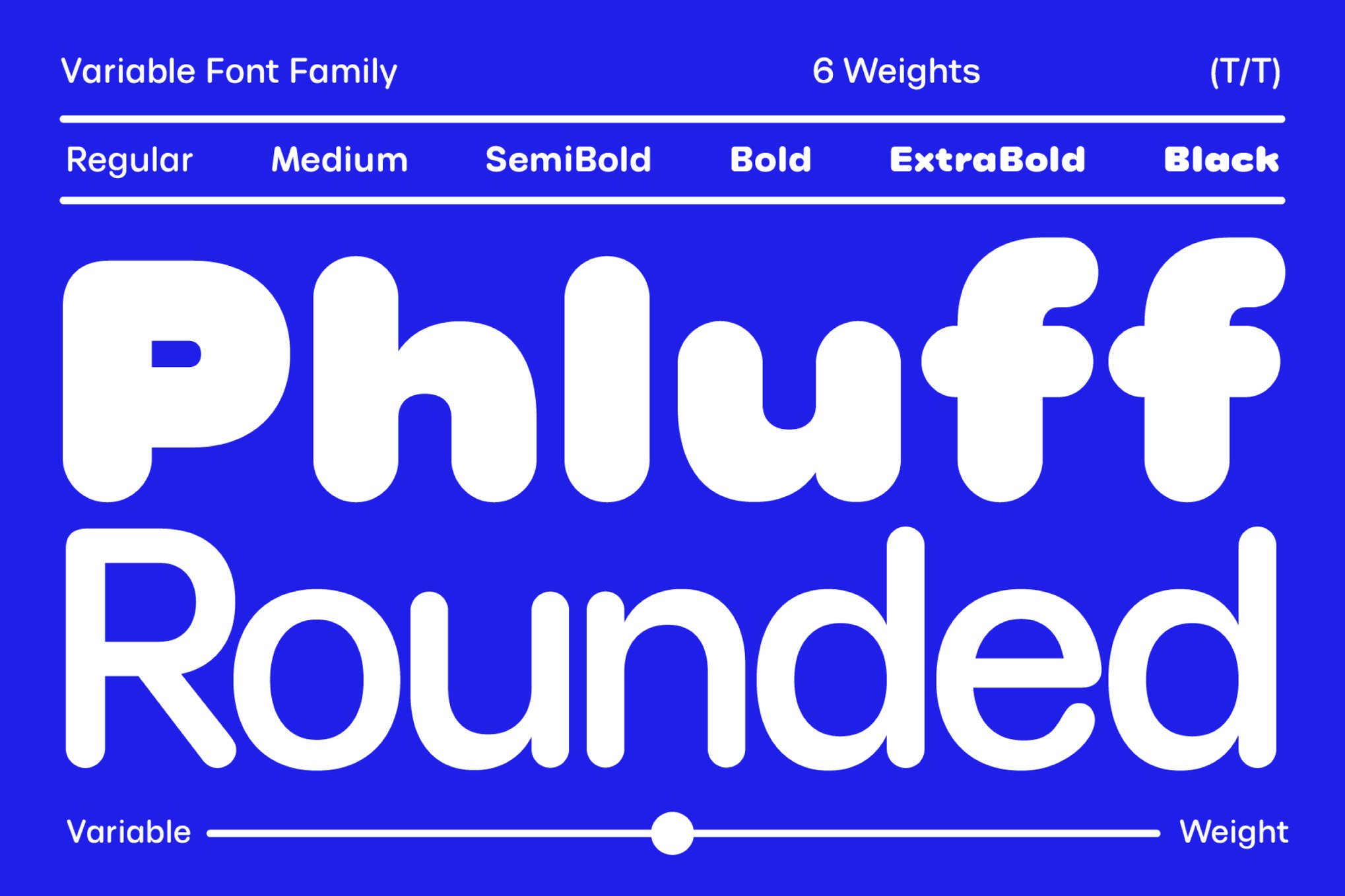 Phluff - Round Sans Font