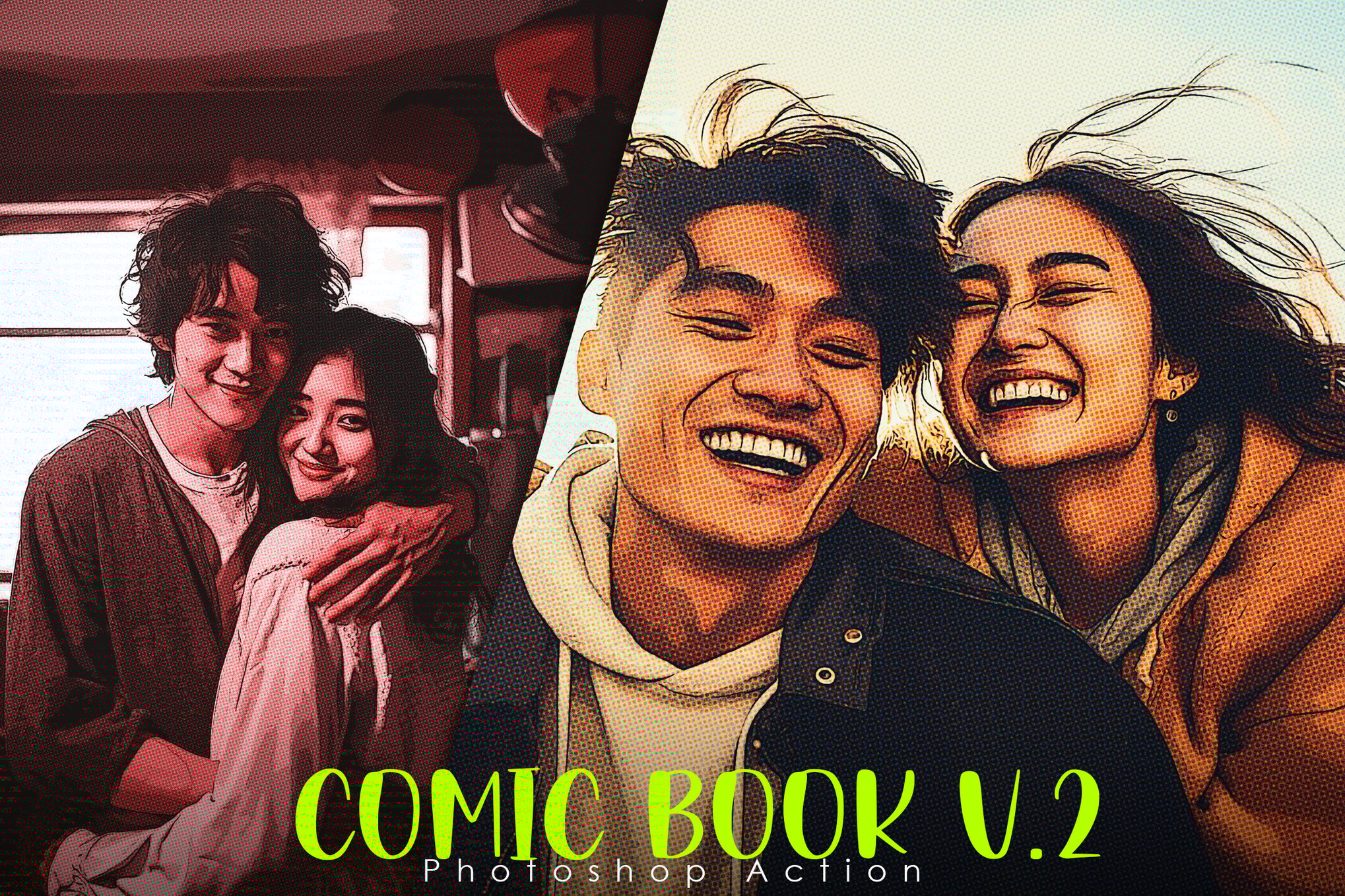 Photo to Comic Book Photoshop Action