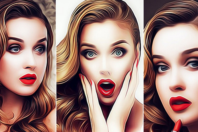 Beautiful Cartoon Photoshop Action - FilterGrade