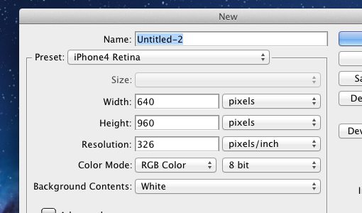 iPhone 4 Retina Display PS Preset