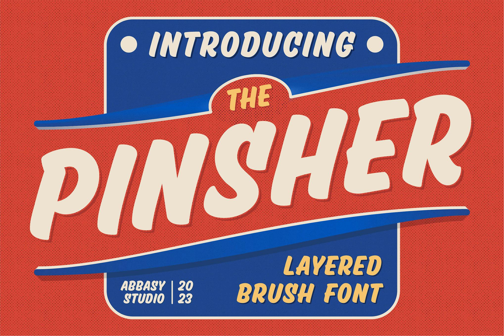 Pinsher - Mid-Century Font