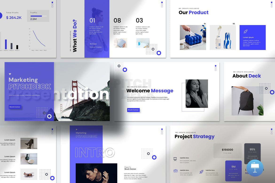 Pitch Deck Keynote Presentation Template