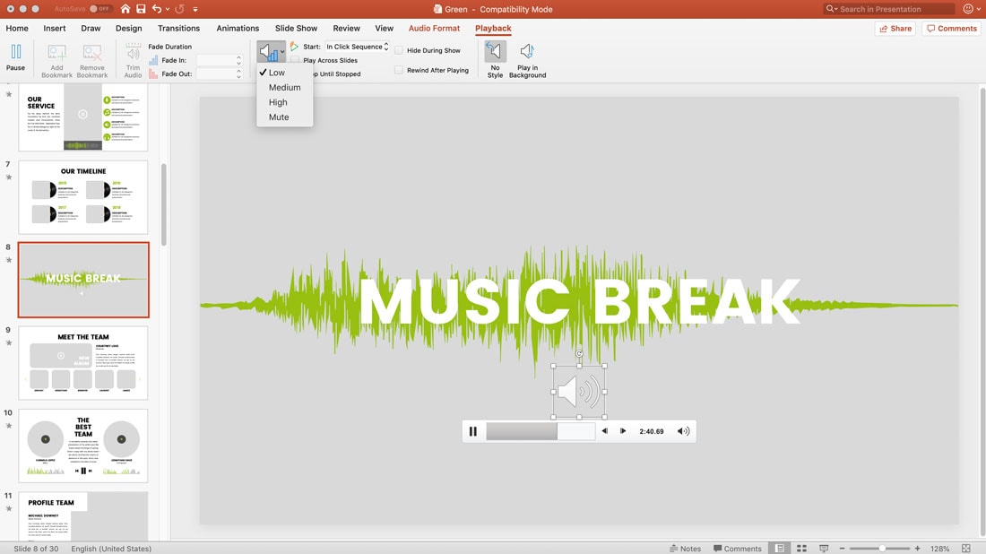 add music to powerpoint