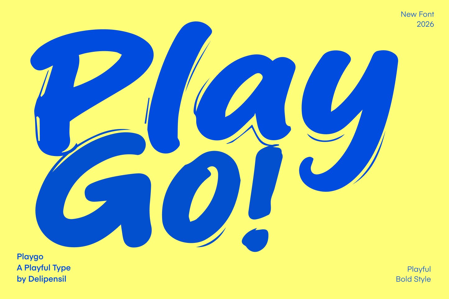 Playgo - Big Bold Kids Font
