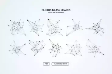Second alternate image for Plexus Glass Shapes Photoshop Brushes