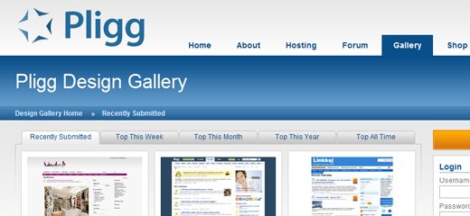 Pligg CMS Design Gallery