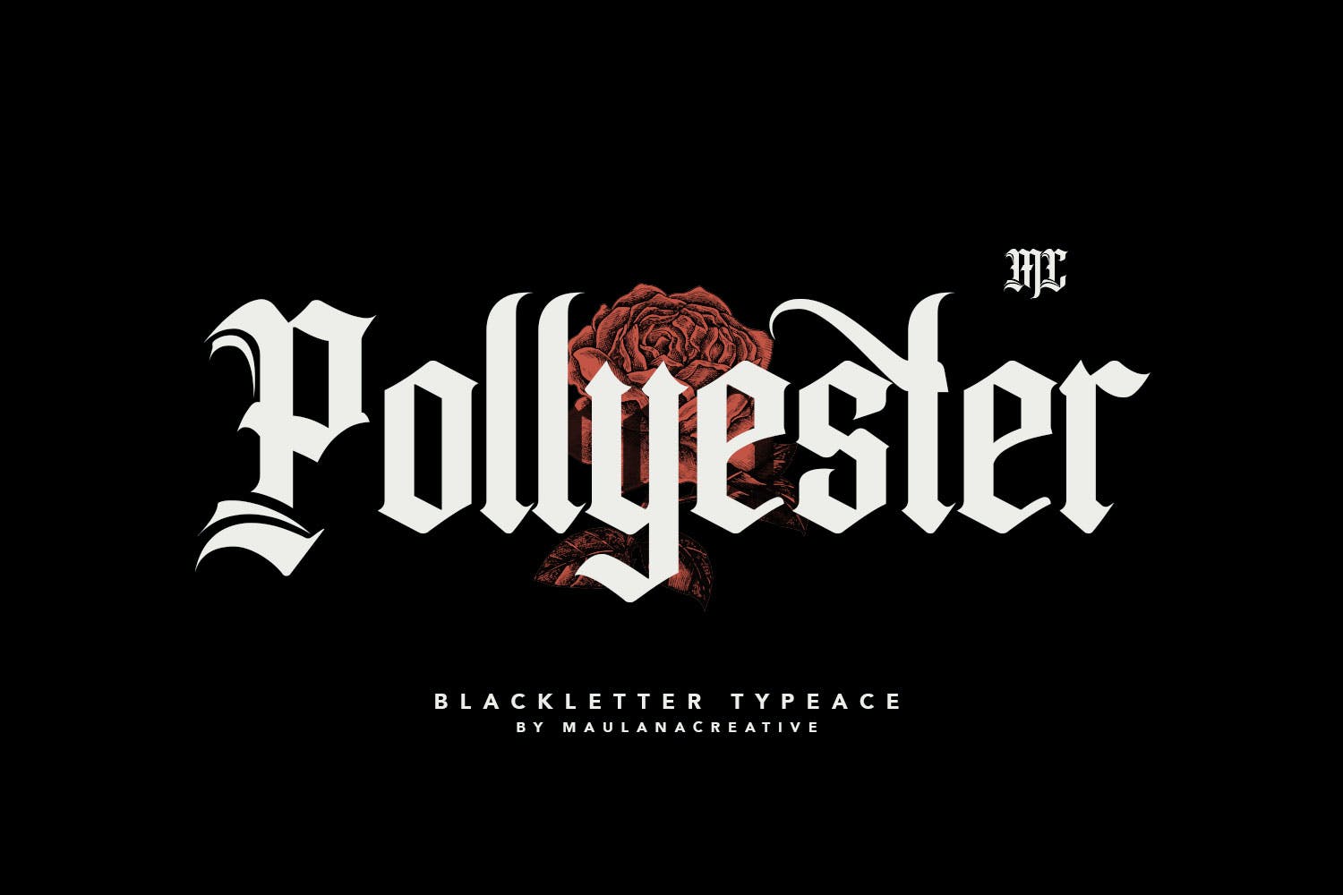 Pollyester - Blackletter Timelsss Font