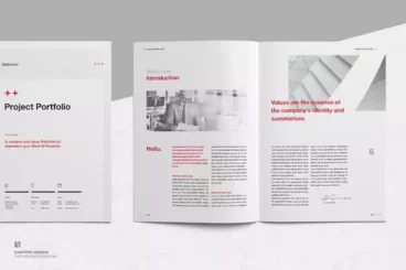 First alternate image for Portfolio Brochure Template