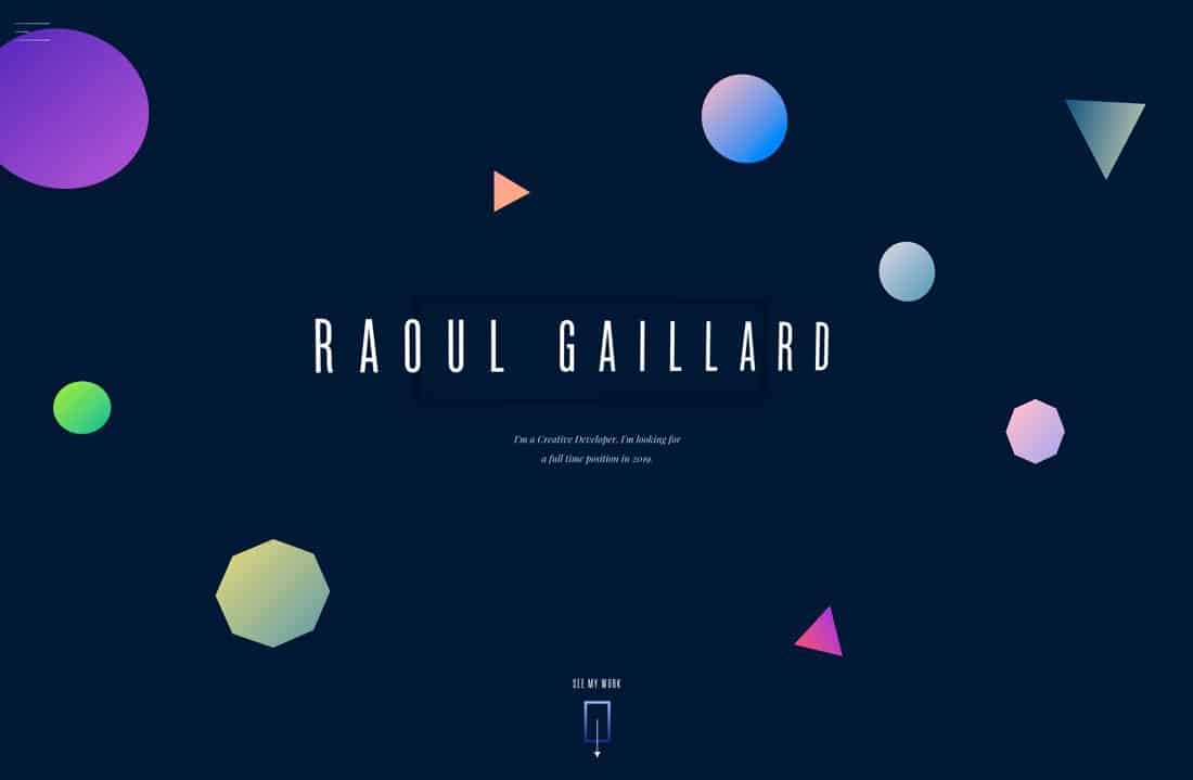 portfolio-raoul 30+ Inspiring Personal Portfolio Websites in 2021 design tips 