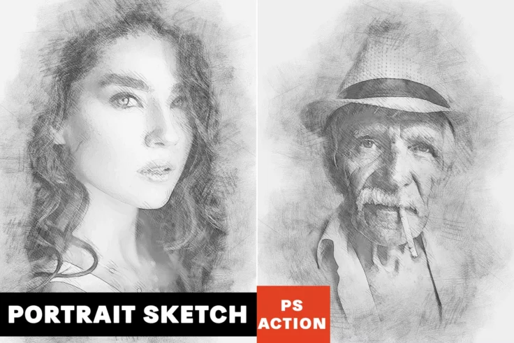 View Information about Sketch Portrait Photoshop Action