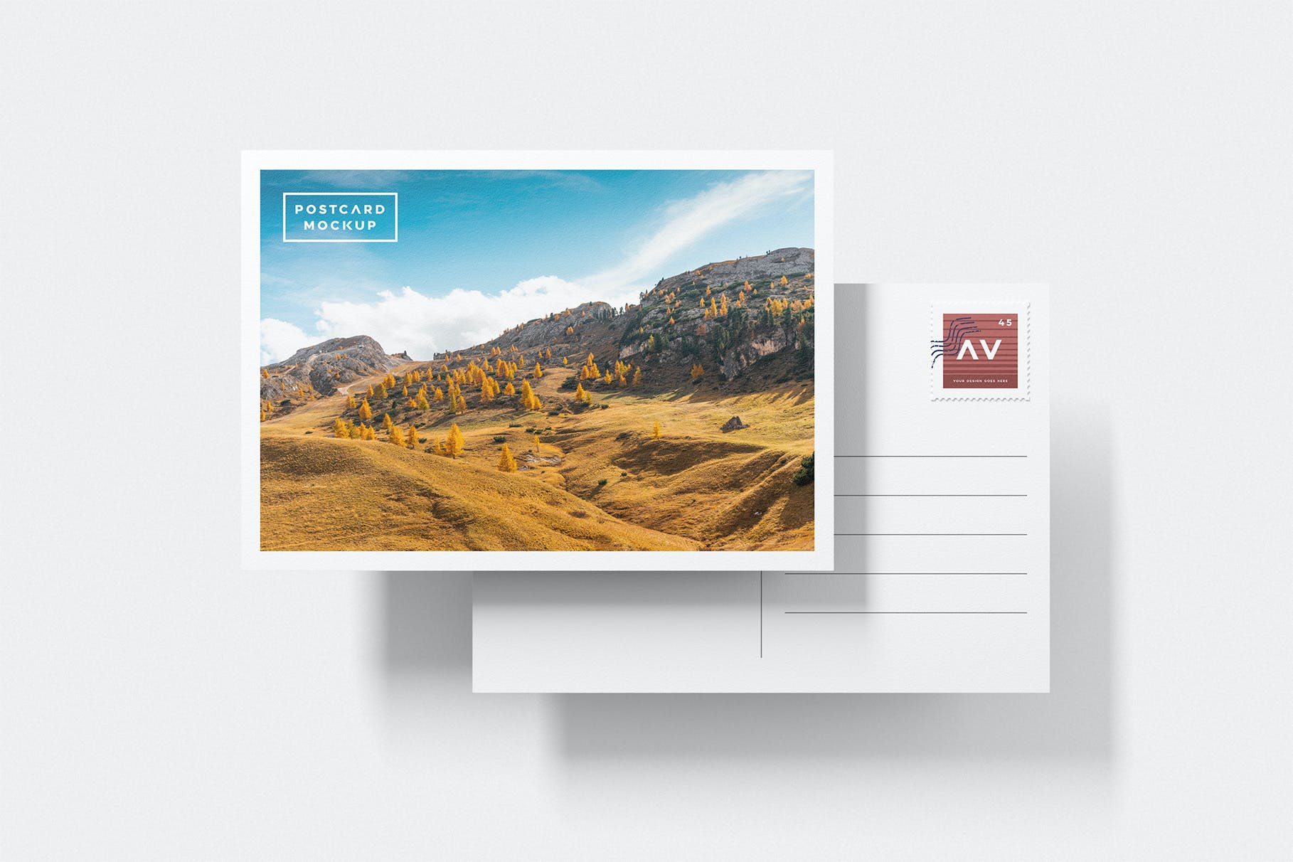 postcard mockup