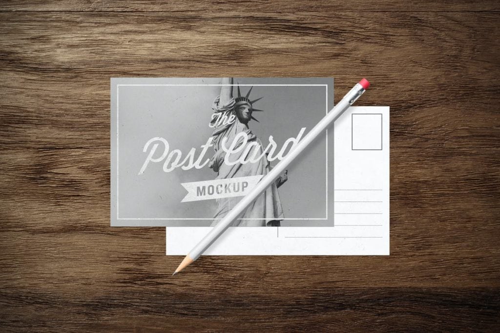 20 Postcard Mockup Templates Free Pro Design Shack