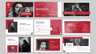 First alternate image for Potraits Photography PowerPoint Template