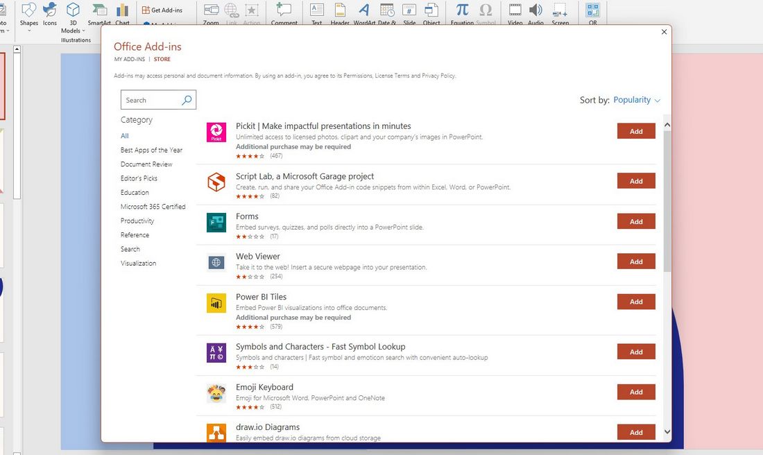 powerpoint add-ins