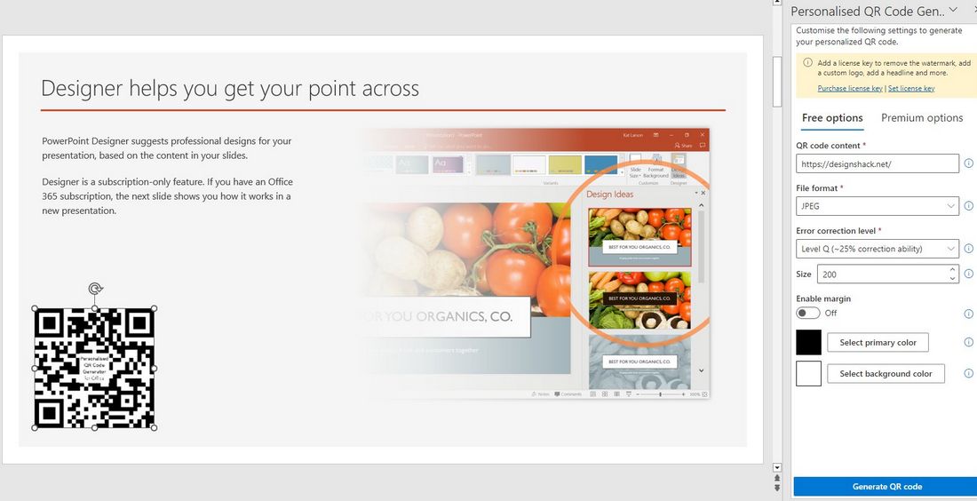 powerpoint qr code 2