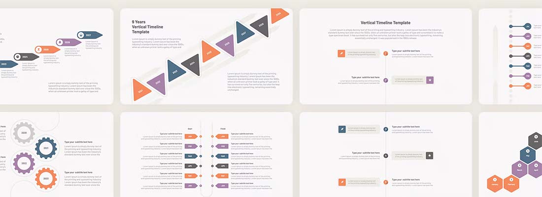 powerpoint presentation design timeline